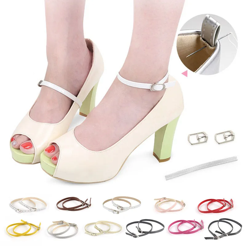 Women Shoe Strap Ladies 1 Pair Decor 2019 Metal Buckles Accessories Fashion Stylish Removable Ankle Detachable