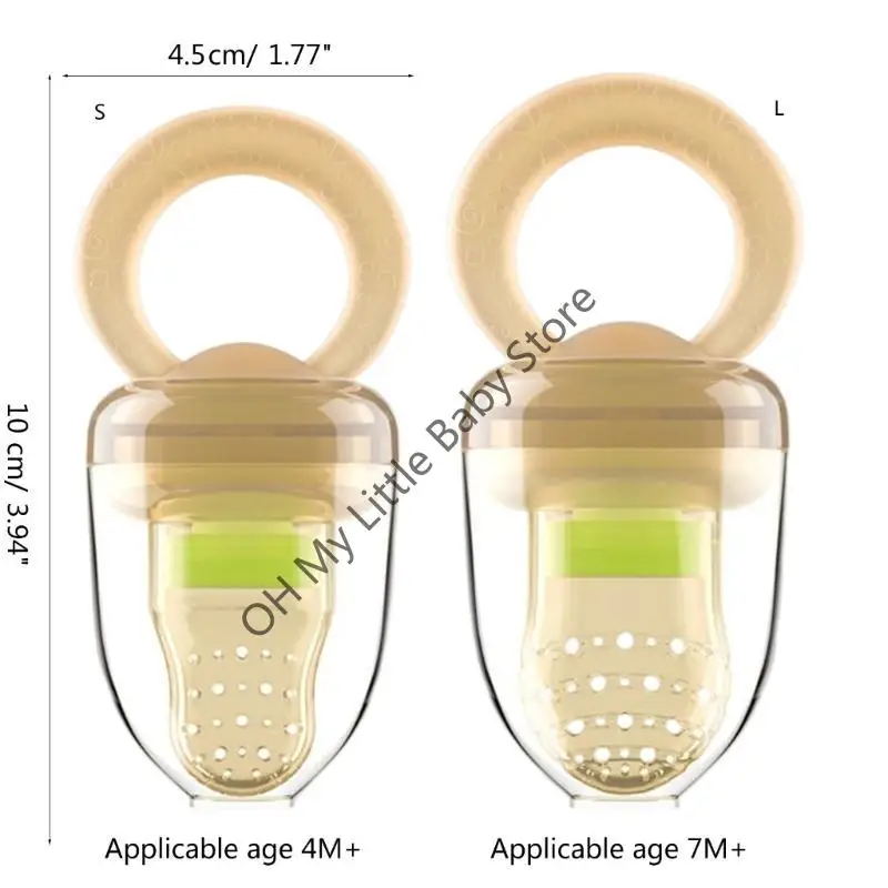 مصاصة طعام الأطفال من السيليكون M76C وعضاضة لتغذية الرضع بأمان #6