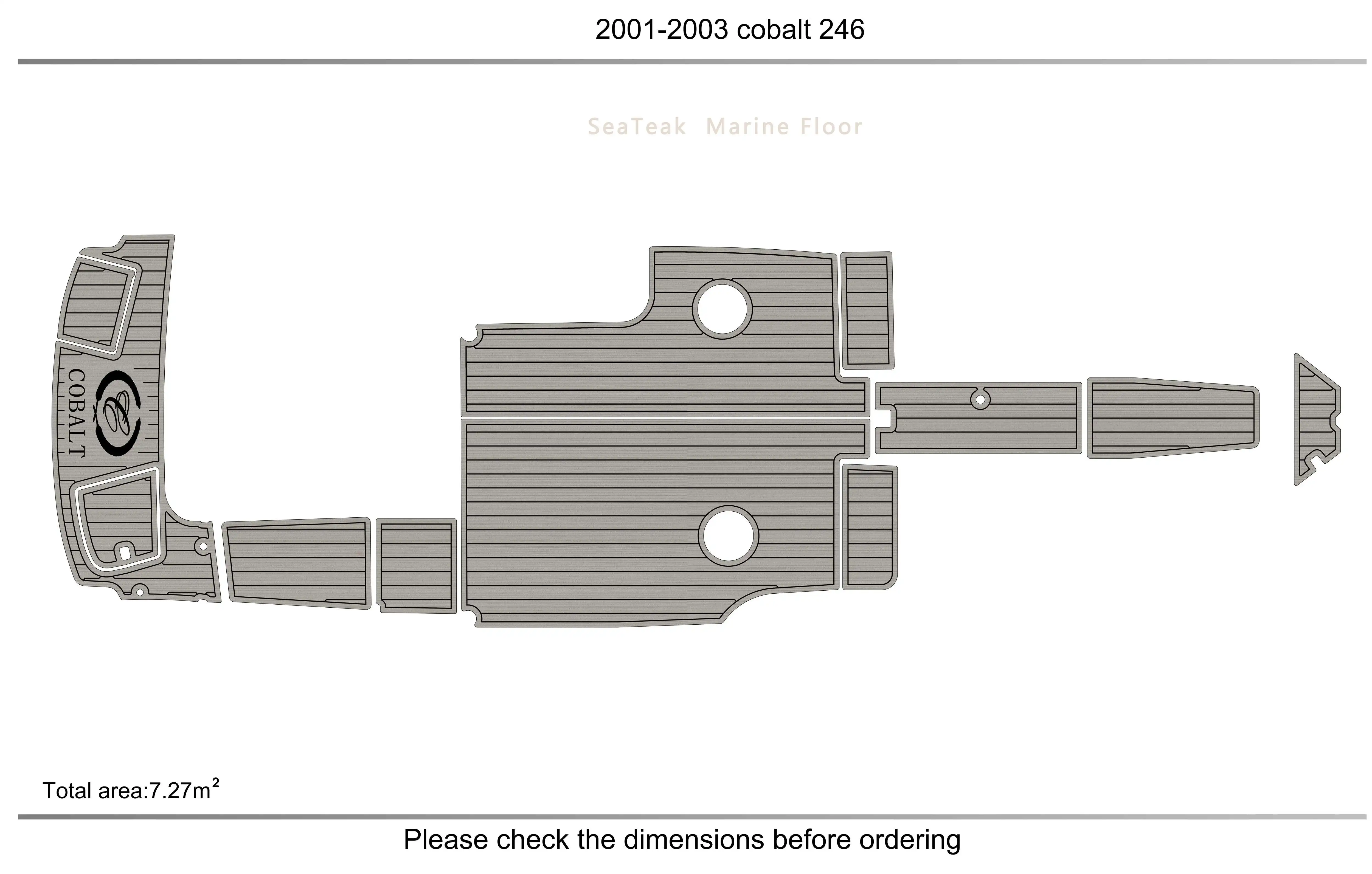 2003 Cobalt 246 Cockpit Swimming platform1/4