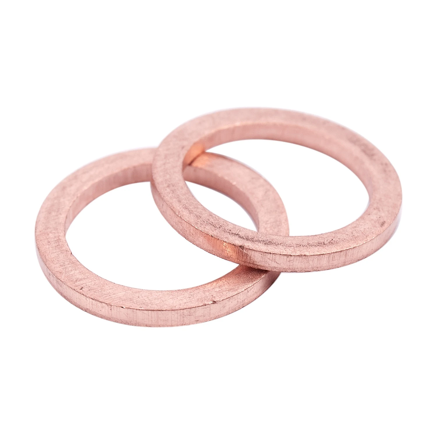 10Pcs 12mm x 17mm x 1.5mm Copper Crush Washer Flat Ring Gasket Fitting