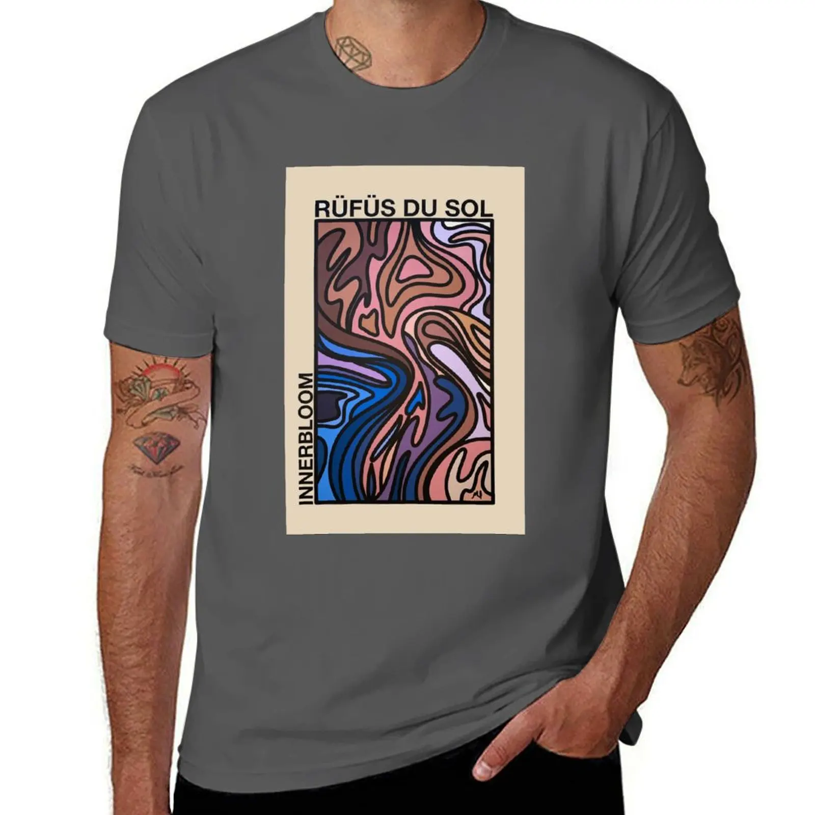 Rufus - Album Innerbloom Poster . classique T-Shirt cotton t shirt pack t shirt man casual T-Shirt