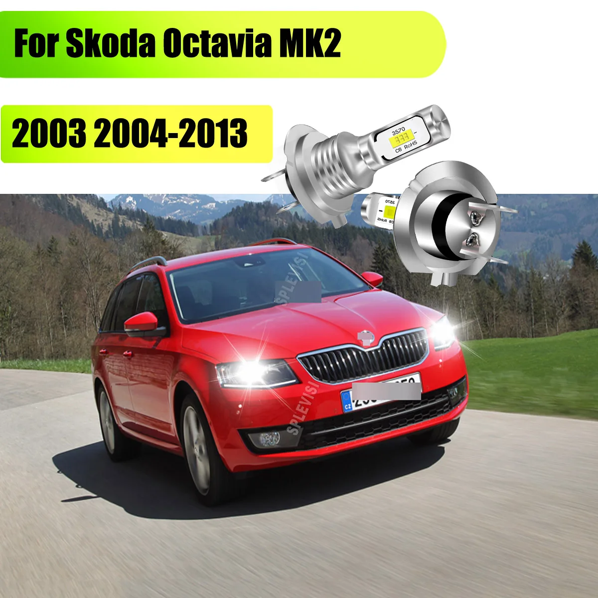 

LED 6000K H7 Headlight Low Bulb White with Working voltage 12v 24v For Skoda Octavia MK2 2003 2004 2005 2006 2007 2008 2009-2013