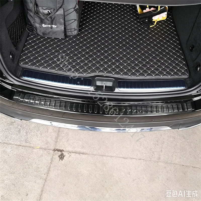 Autozubehör Heckstoßstangenschutz Kofferraumleistenabdeckung Zierleiste für Mercedes Benz GLE GLS Klasse W167 X167 2020-2026 – Detail 9