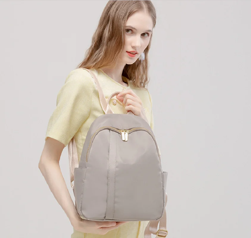 2026 Women's Korean Luxury Fashion Waterproof Oxford Travel Backpacks Large Capacity Shoulder Bags Notebook School Bag Knapsack