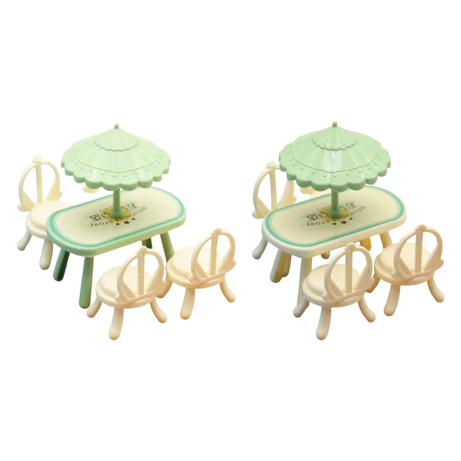 Pretend Play Outdoor Dinign Table and Chair Set Exquisite Activity Picnic Dinner