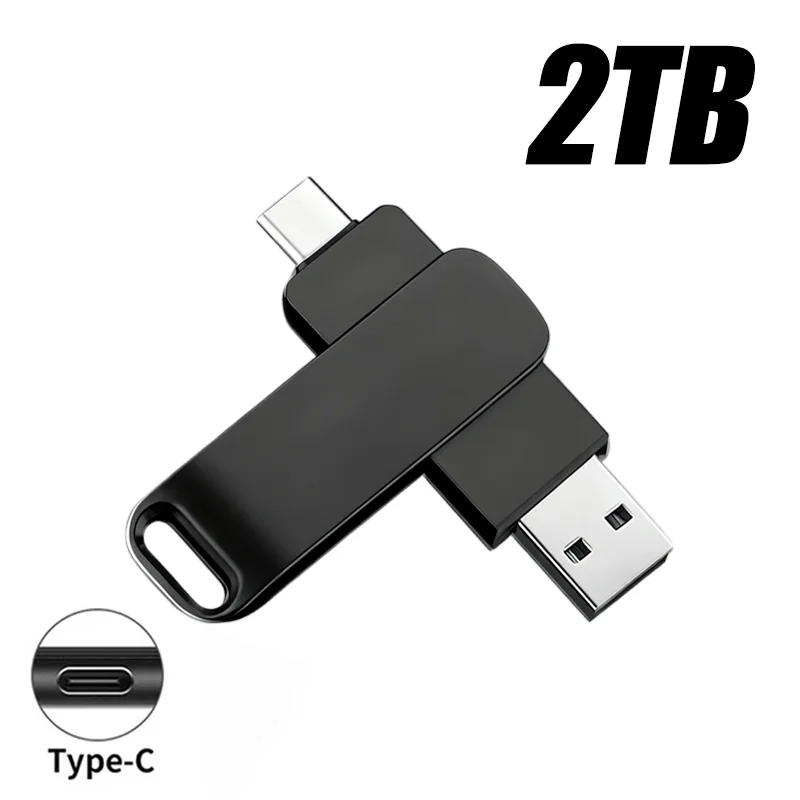 64TB USB 3.2 Flash-Laufwerk Metall Ultra-Speed Pen Drive 16TB 8TB Wasserdichter Typ-C USB-Stick für Computer-Speichergeräte 2026