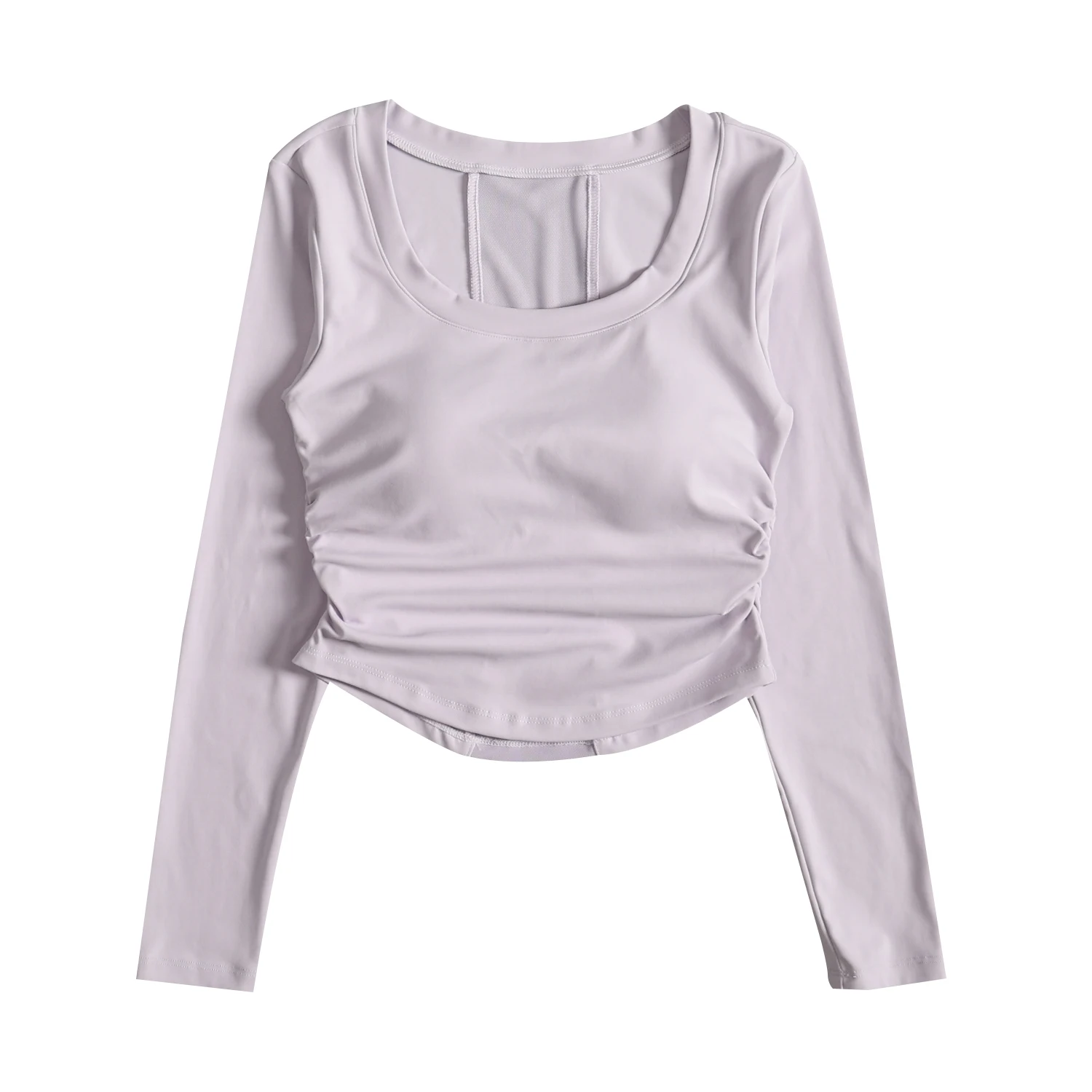 Odzież do jogi dla kobiet 2025 nowy styl z wkładkami na biust długi rękaw jesień i zima trening Pilates topy sportowe do biegania