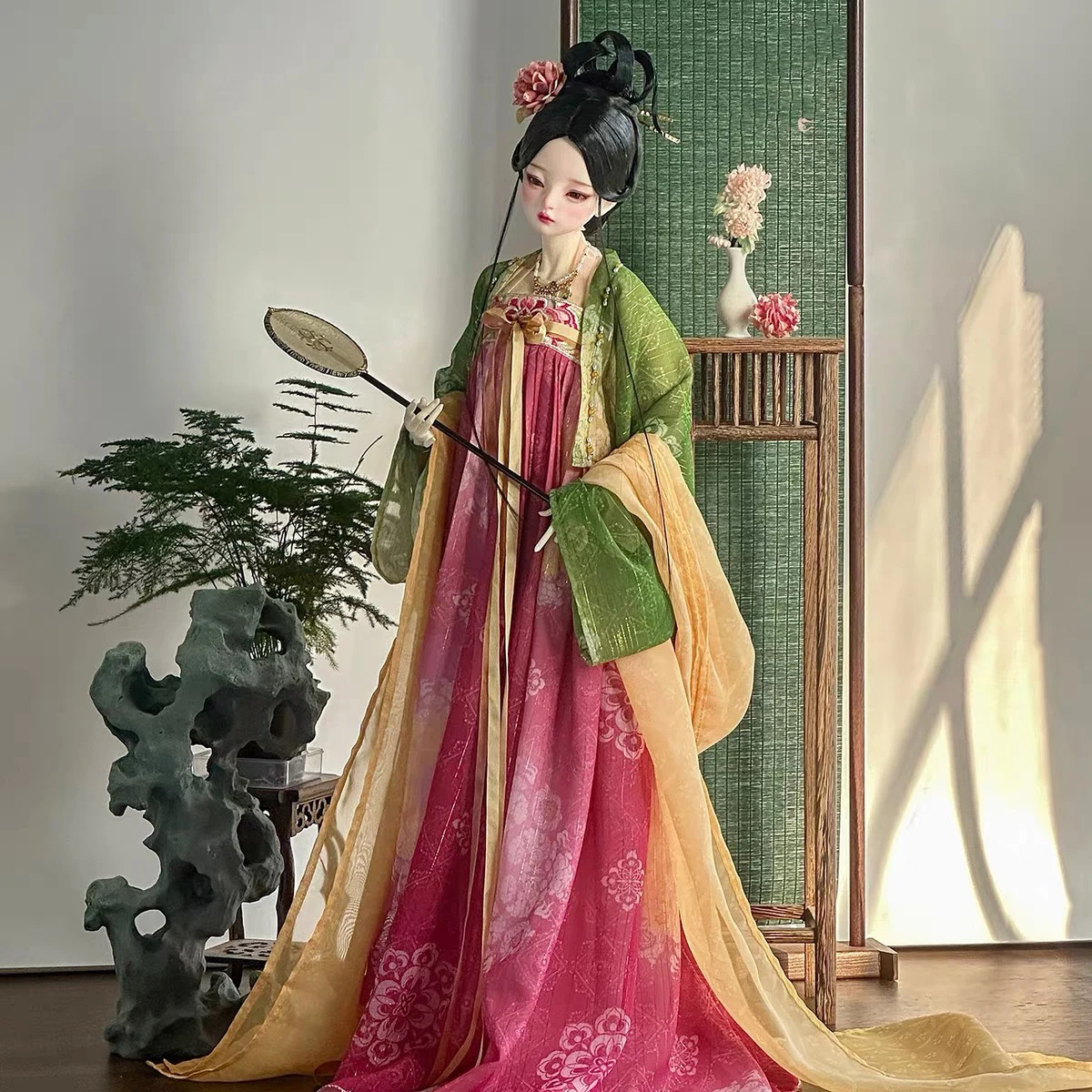 1/4 1/3 Scale BJD Ancient Costume Chinese Fairy Hanfu Dress Doll Clothes For MSD SD13 Big Girl Accessories Customized Size A2224