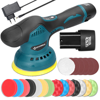 Cordless Eccentric Car Polisher 8 Gears of Speeds Electric Polishing Machine Multifunctional Metal Waxing Wood Grinding Machine