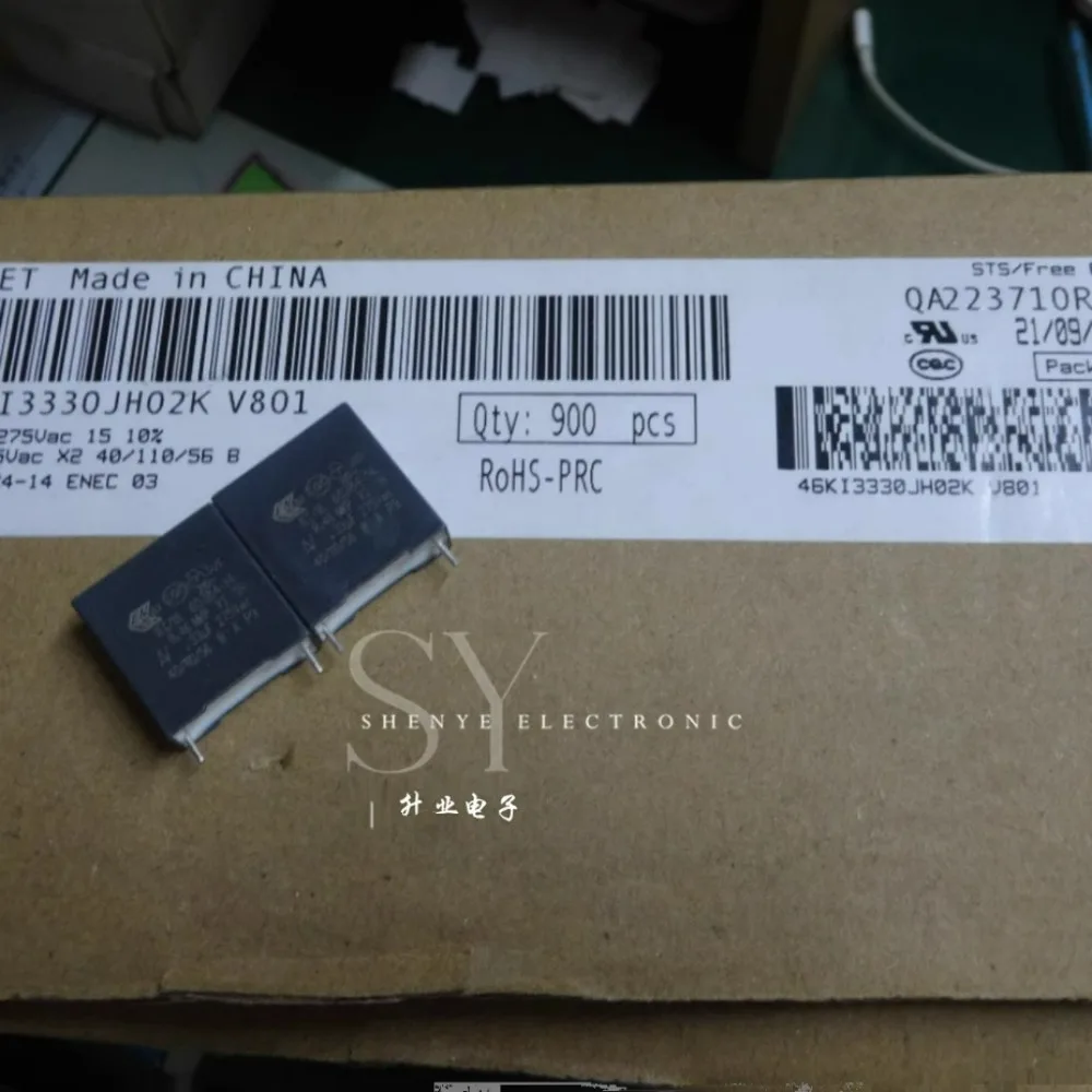 

20PCS AV R46KI3330JH02K 0.33uf/275VAC 330nf u33 334 Brand new film capacitor 15mm thick: 7.2mm High: 18mm