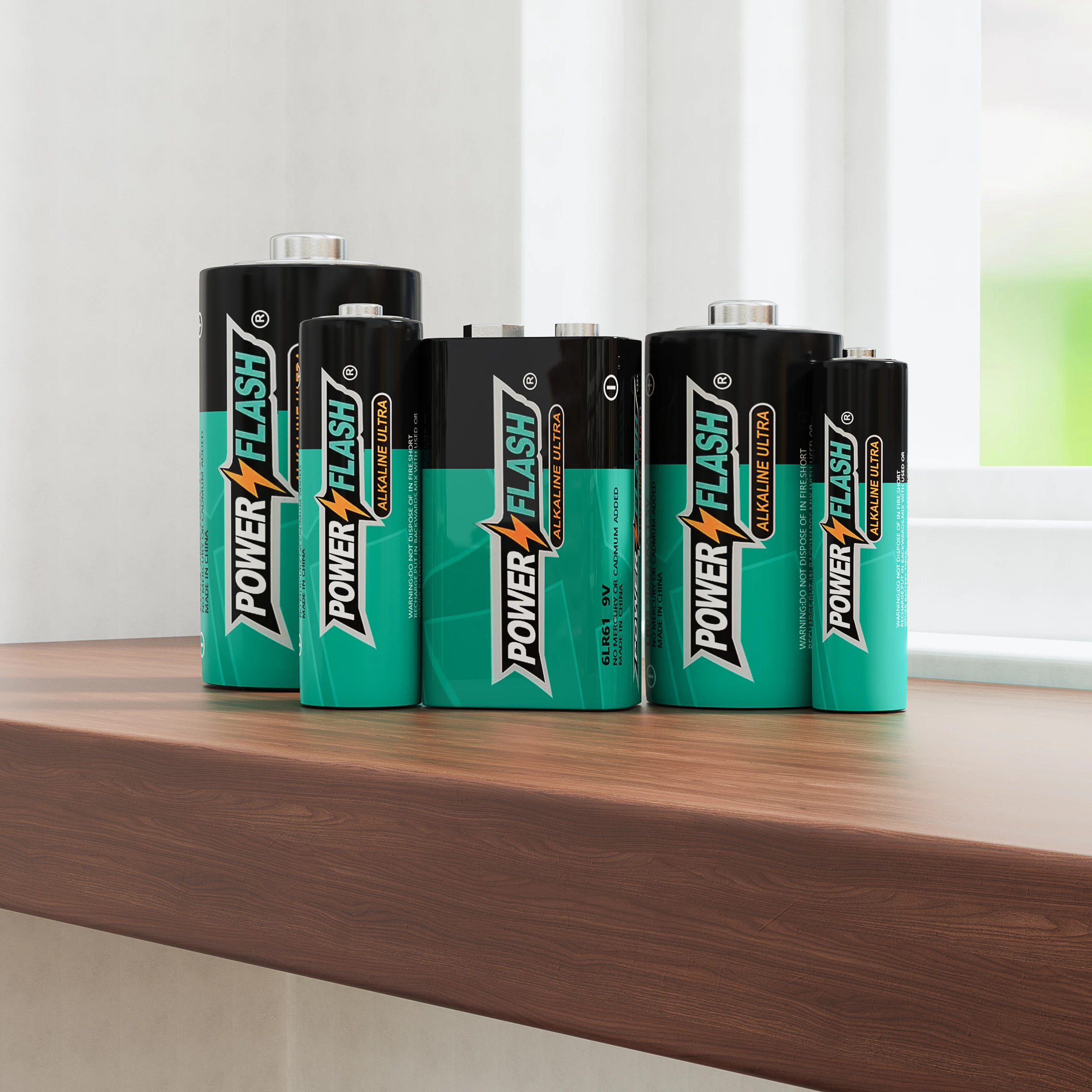 Powerflash Aa-148Pack Batteries Power, Leak-Resistant Design, 15-Year Freshness Guarantee, Alkaline Premium Batteries