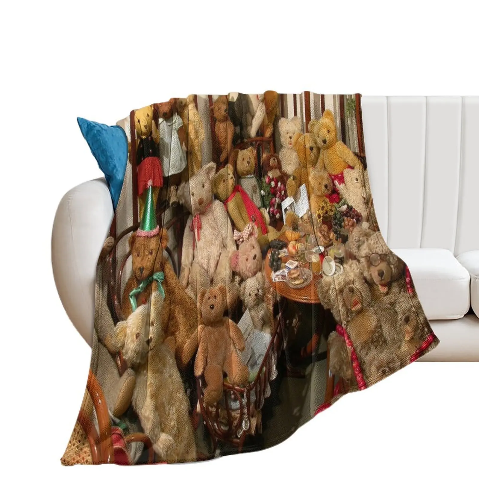 

A Few Teddybears Throw Blanket Flannels Large Blankets For Bed Blankets