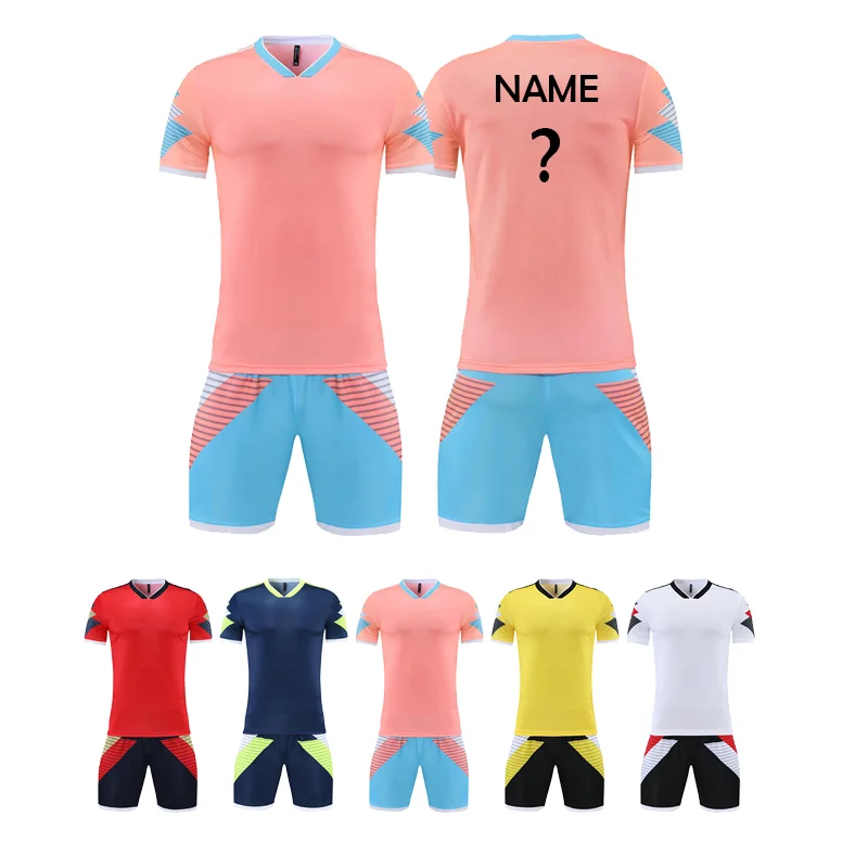 

Football Uniform Name Number Custom Soccer Jerseys Men Kids Tracksuit Sportswear Short Sleeves Jersey Polyester Soccer Suit