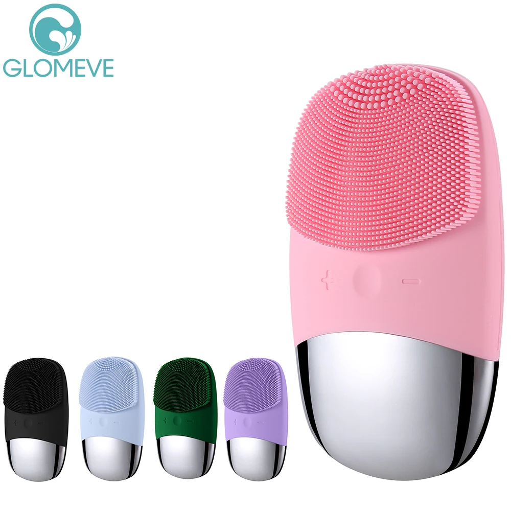 Mini Electric Facial Cleaning Brush Waterproof Face Cleanser Scrubber Exfoliating Massage Vibrating Deep Clean Skin Care Tool