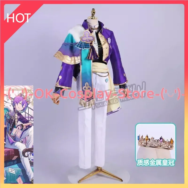 Kamishiro Rui Cosplay Costume Cosplay Party Suit with Crown Halloween Carnival Uniforms Anime Clothing Custom Made