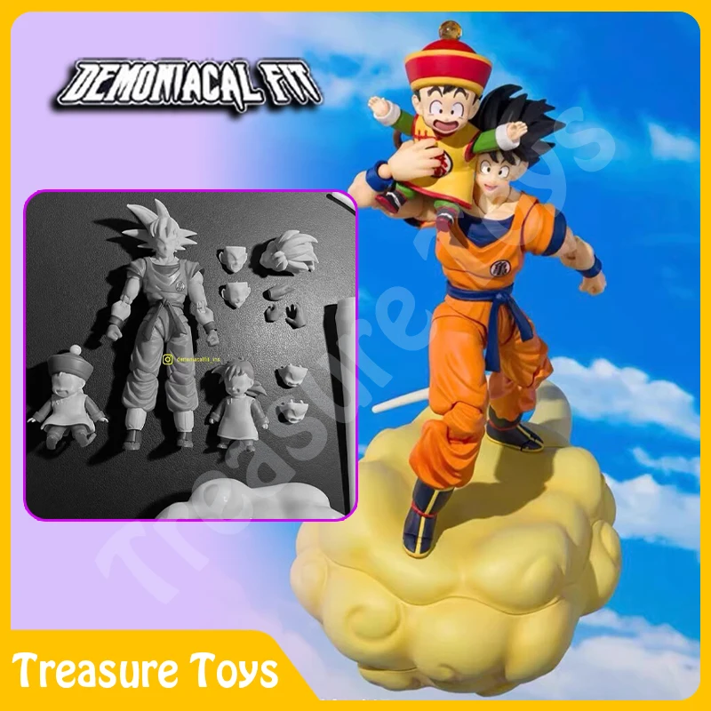 

Demoniacal Fit Dragon Ball SHF Super Saiyan Son Goku & Son Gohan Kid Kintoun Anime Action Figure Figurine Toys Gifts Pre-order