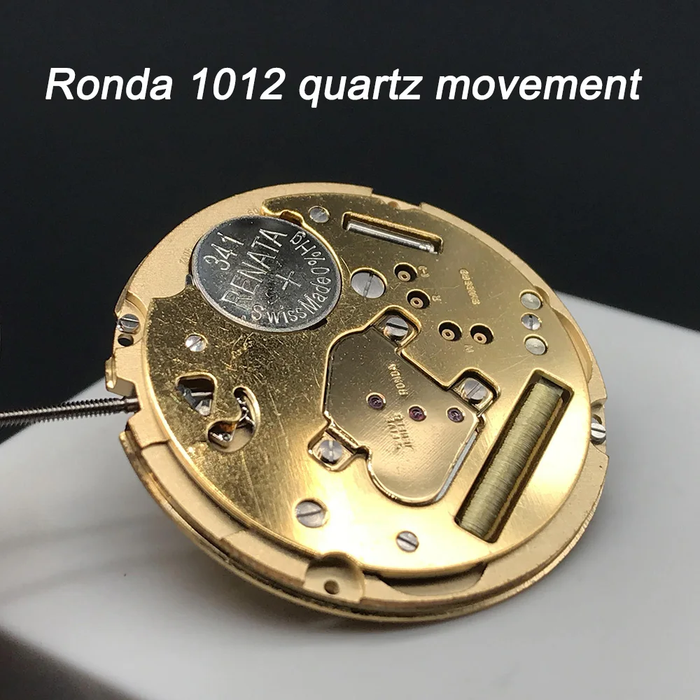 

Original SW 5 Jewels 1012 Quartz Watch Movement Ronda Golden Mechanism Replacement Parts Tool Replace Movt with Battery