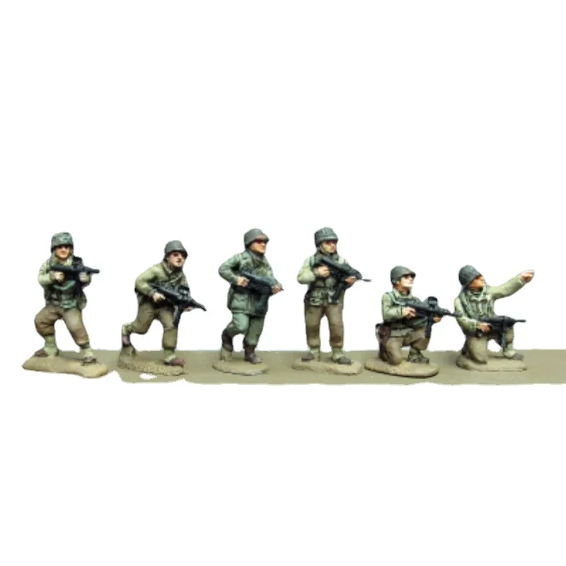 1/72 Resin Figure Die-Cast Character Model Kits U.S. Army 6 People Diy Miniature Unassembled and Uncolored Garage Kit