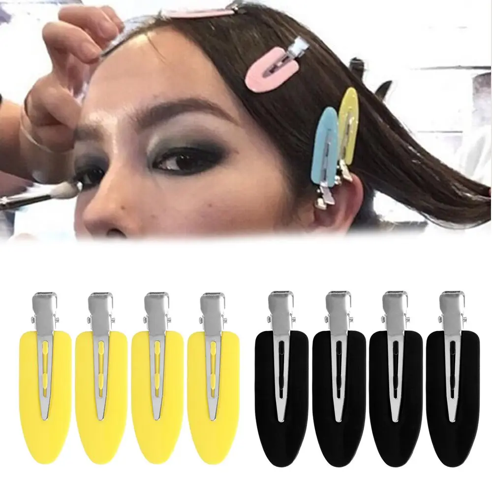 4/8Pcs Salon Styling Accessories Makeup Clip No Bend Seamless No Crease Barrettes Hair Clip