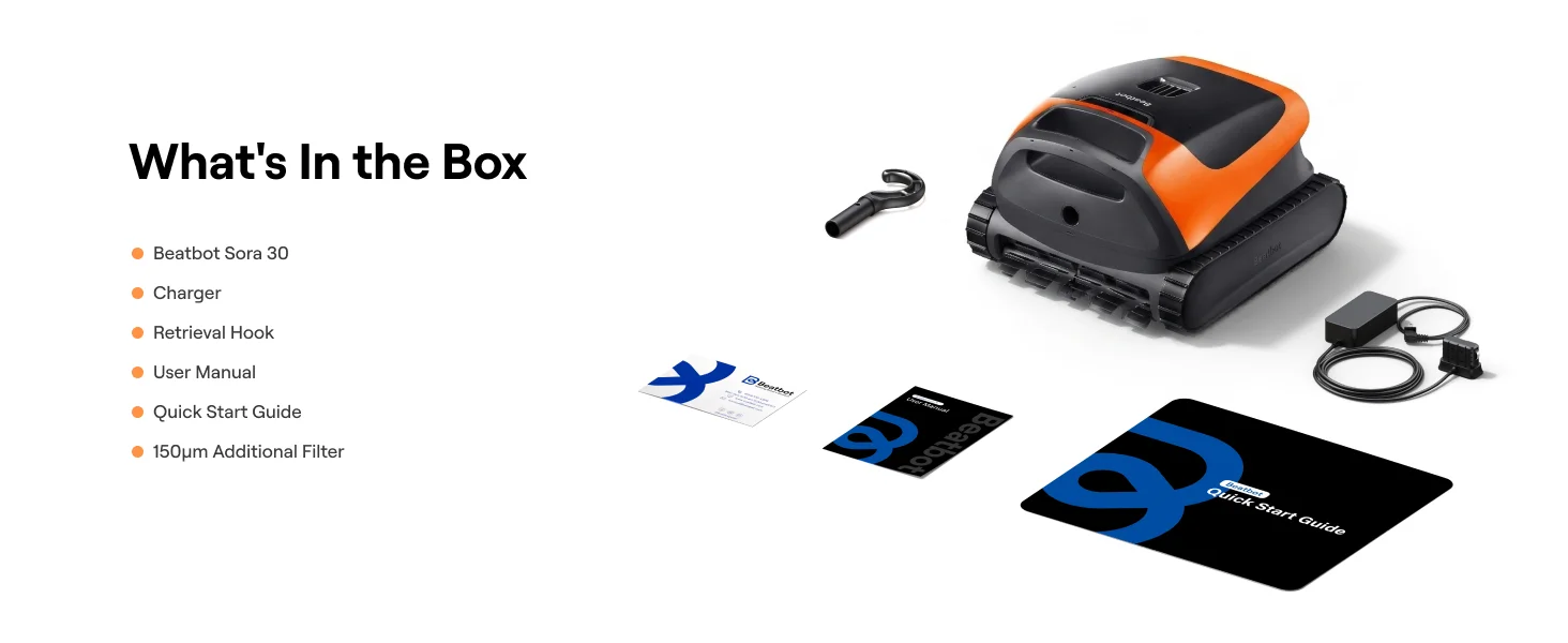 Beatbot Sora 30 Kabelloser Roboter-Poolreiniger, 6800GPH 4-in-1 Staubsauger mit Reinigung der Sonnenliege, einfache Auftriebsreinigung, 5L Behälter – Detail 17