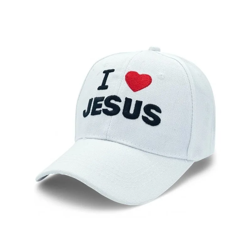 "I Love Jesus" Unique Embroidered BASEBALL CAP Adjustable, UV protection Design for Men, Perfect for Outdoor Activities, Casual