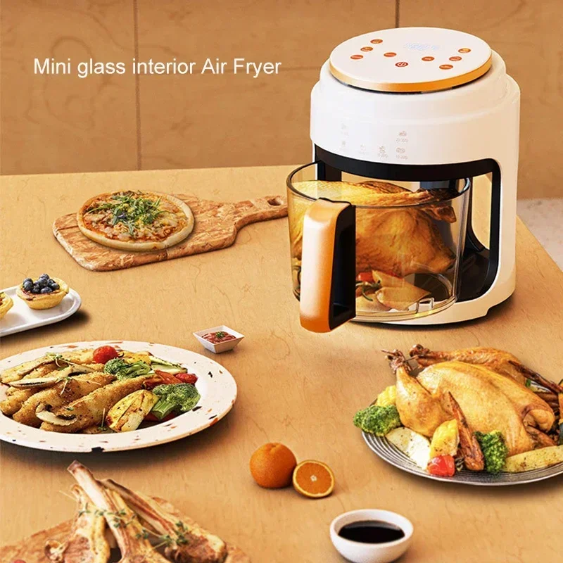 4.5L 6L 8L 12L Rack prata crista Fritadeira de ar sem óleo Vendas quentes