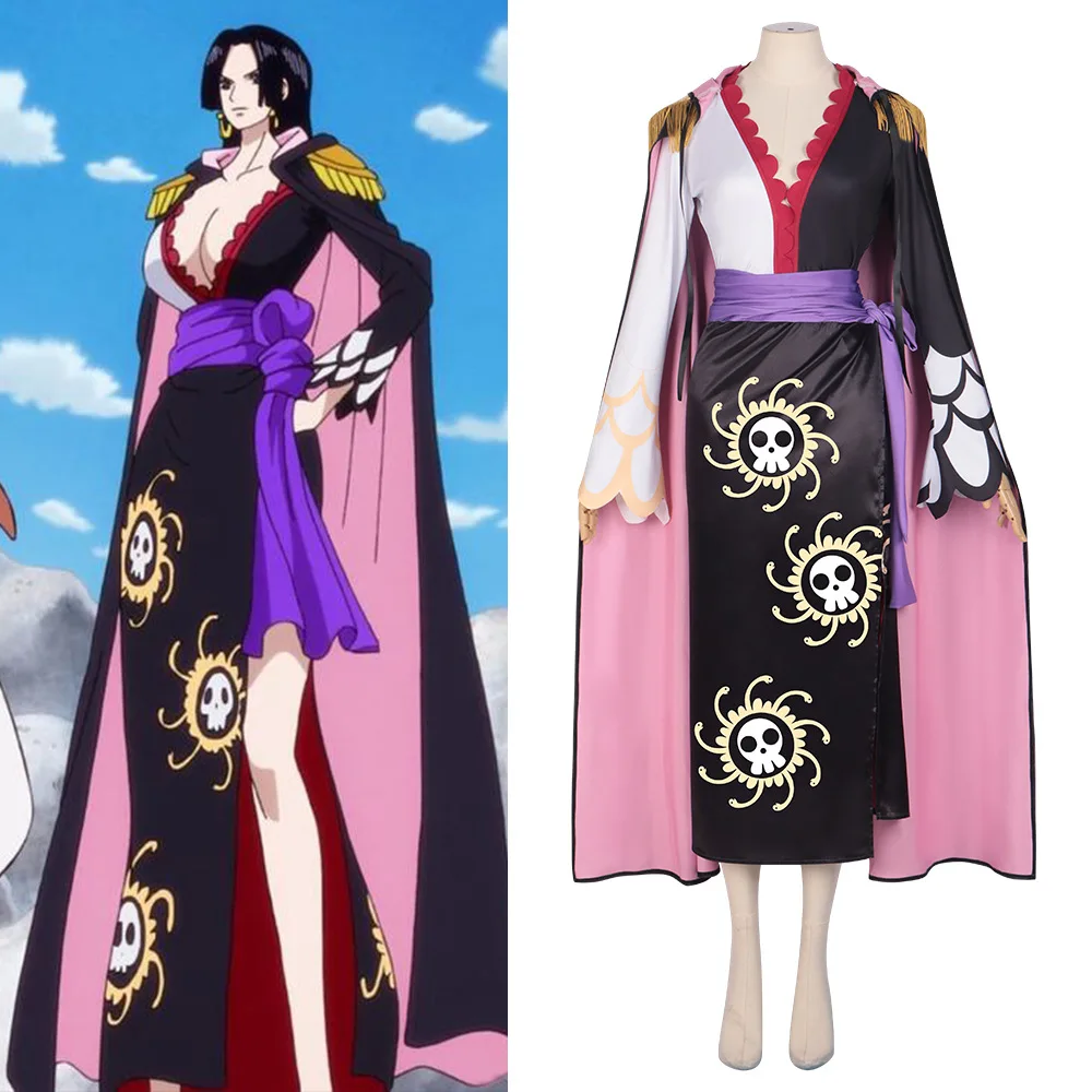 

Black Full Set Of Cosplay Costume Of The Pirate Empress Boa Hancock From