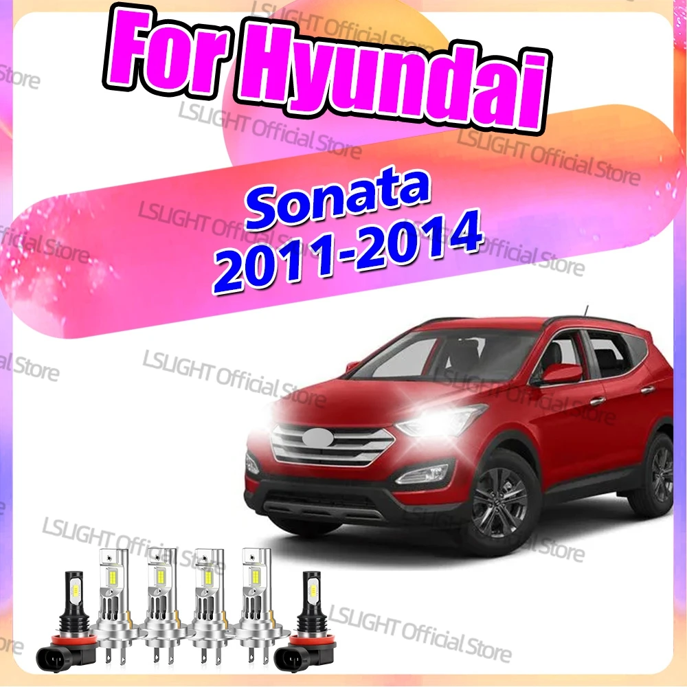 

2/6x фары 6000K противотуманные фары для Hyundai Sonata 2011 2012 2013 2014 супер яркость автомобильные лампы 12 В 3570 CSP Plug-N-Play