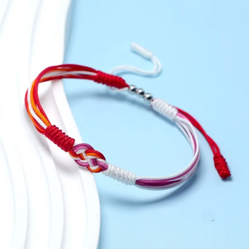 سوار إنفينيتي مثليه، علم مثليه، سوار حبل على الطراز البوهيمي