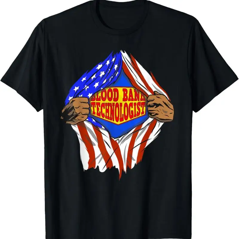 

Funny Super Blood Bank Technologist Hero Job T Shirt