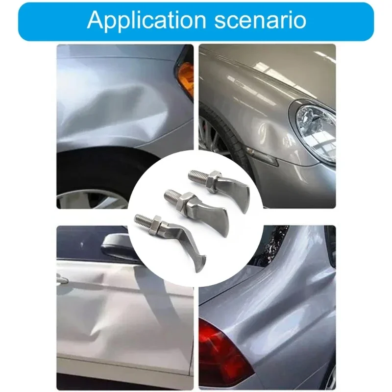 3 szt. Motoryzacja naprawa wgnieceń szczypce do zacisków suwakowych głowa szczypce rogiem głowa narzędzie do naprawiania część