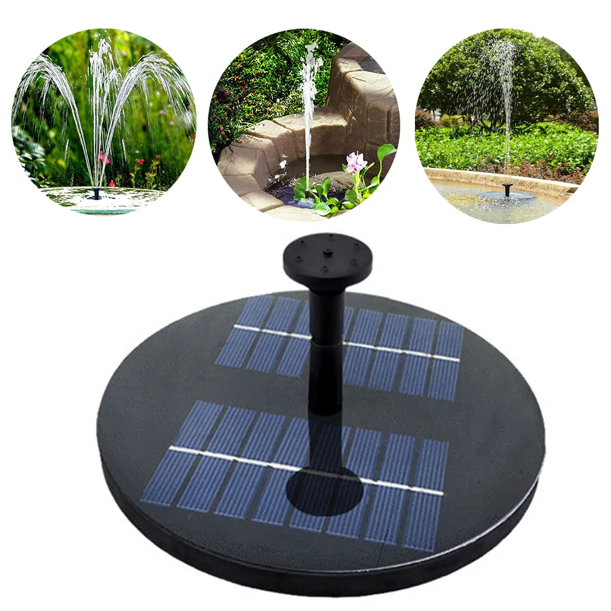 

Солнечный фонтан для пруда, плавающий водяной насос, уличный насосный комплект на солнечной энергии для сада, бассейна, аквариума, рыбного пруда с несколькими насадками