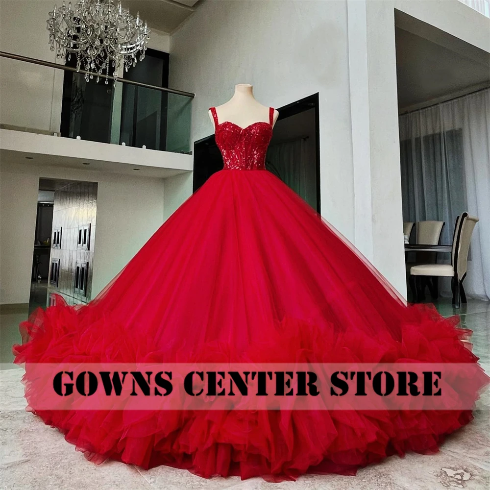 Corsé de encaje rojo para quinceañera, vestido de baile, escote Corazón, fiesta de cumpleaños, graduación, 15