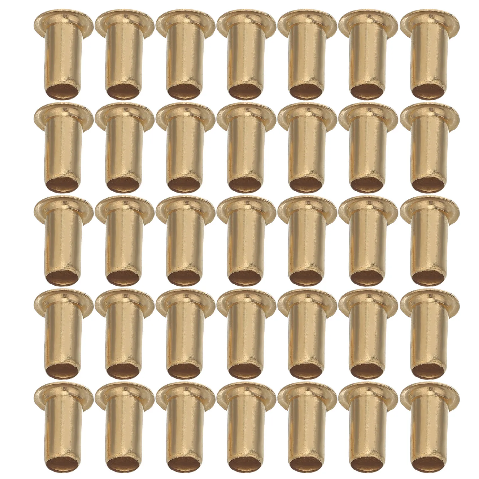 100Pcs Copper Hollow Rivets M6x12 Anti-Oxidation Eyelets for DIY Craft Belts Shoes Handbag Decorative Hollow Rivet