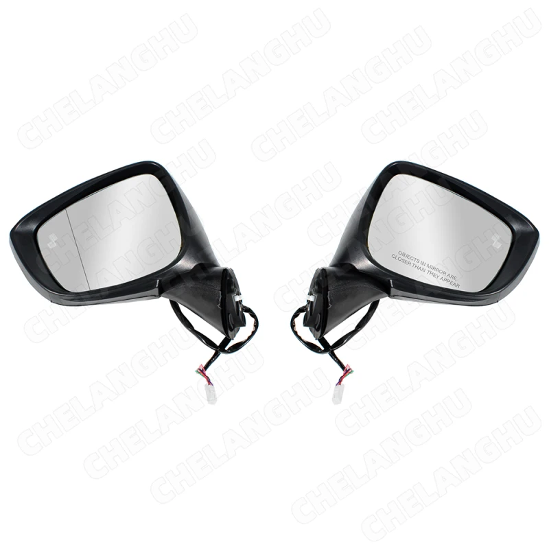 1Pair For Mazda CX-5 2015 2016 Car-styling 7-Pin Rearview Mirror Assembly With Heat Blind Spot Black Paintable Turn Lamp