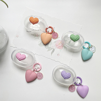 Silicone clear case Cute Love Earphone Case For Xiaomi Mi True Wireless Earbuds Basic 2S Case High Quality Cover with keychain