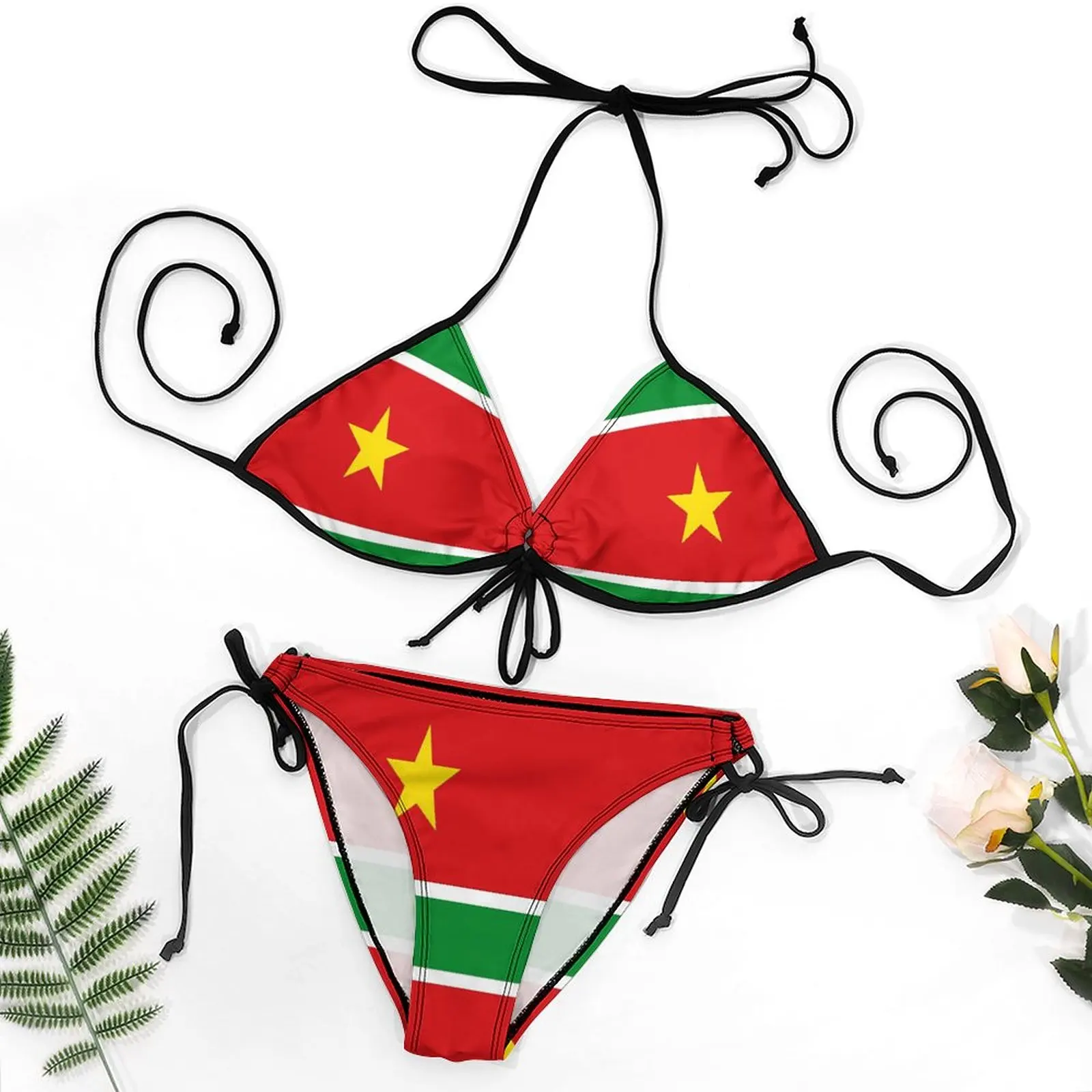 Flag of Guadeloupe Bikini Top Quality Sexy Women's Bikinis Humor Graphic Party Vintage Swimsuit