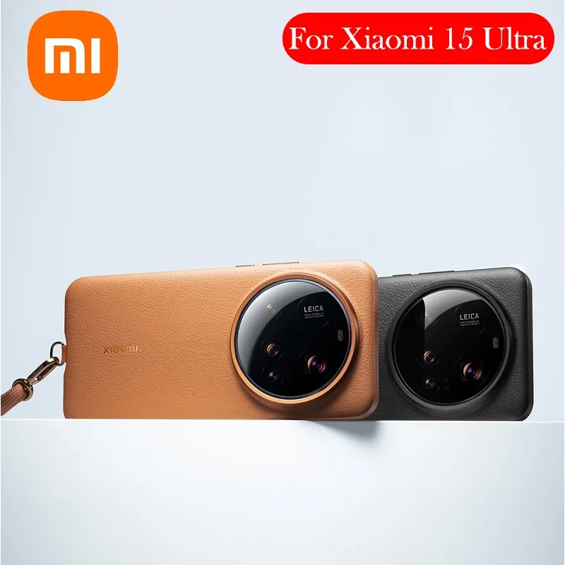 

Original Case For Xiaomi 15 Ultra Luxury Leather Back Cover Shell