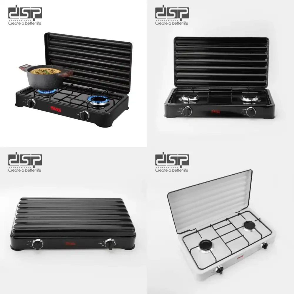 DSP Dansong High Power Cooktop Dual Burner Natural and LPG Stove for Home Use Energy Efficient