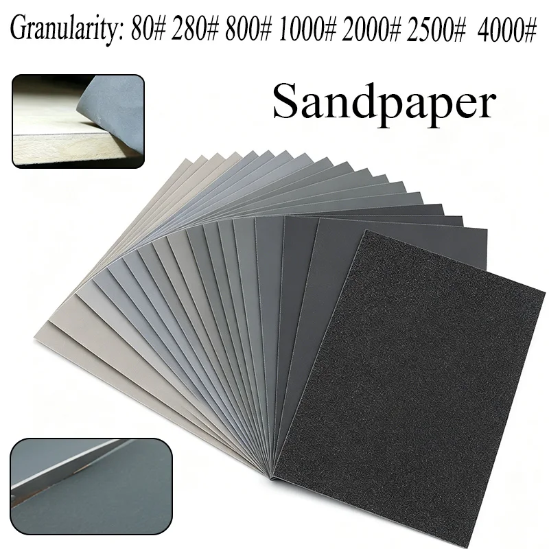 

Водостойкая наждачная бумага для сухой и влажной шлифовки 230x280 мм, 230x140 мм, зернистость 80, абразивные инструменты # 280 # 800 # 1000 # 2000 # 2500 # 4000 # Грит