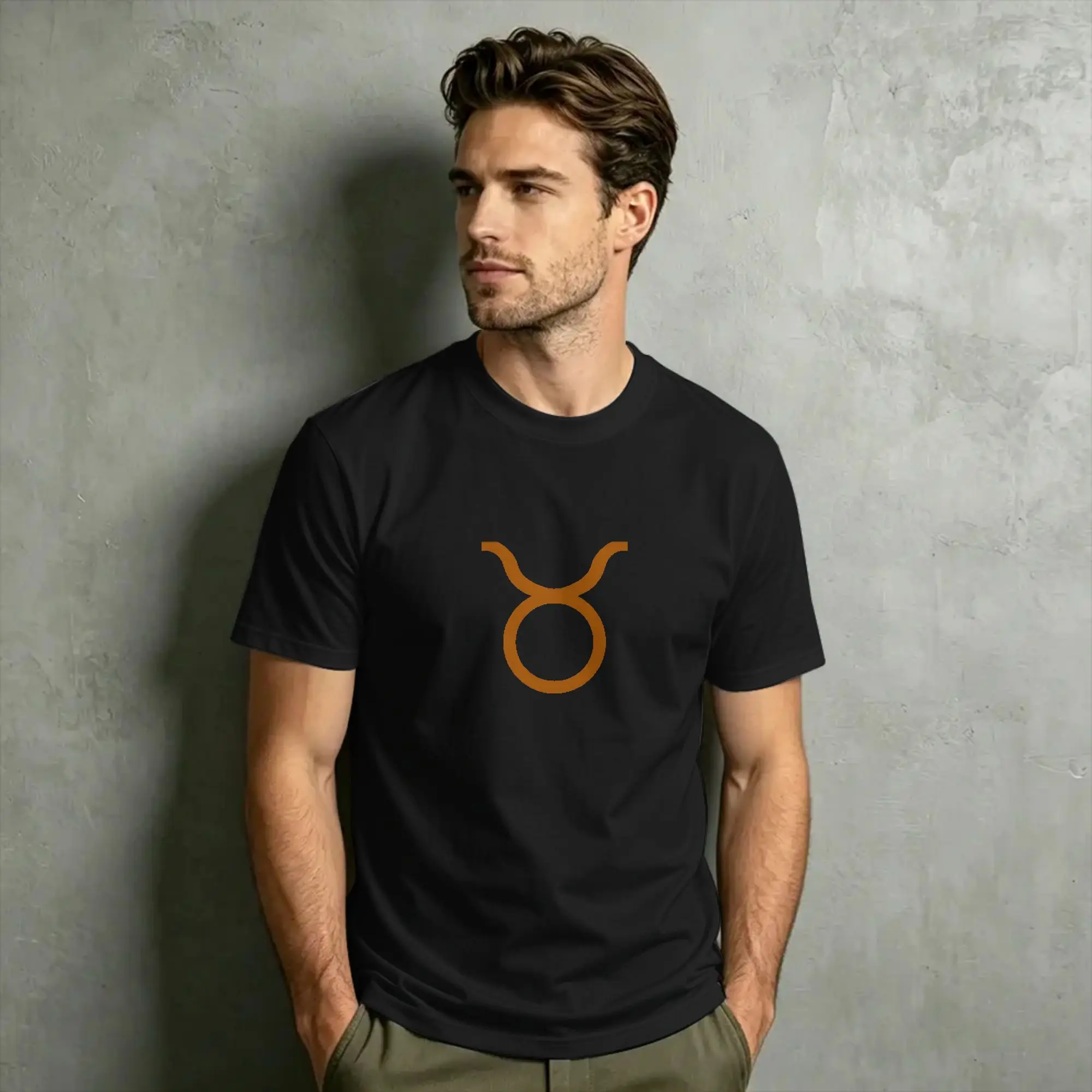 taurus bronze sign Homestucks Men T Shirt  Funny Tee Shirt Short Sleeve O Neck T-Shirts 100% Cotton 4XL 5XL 6XL Clothes