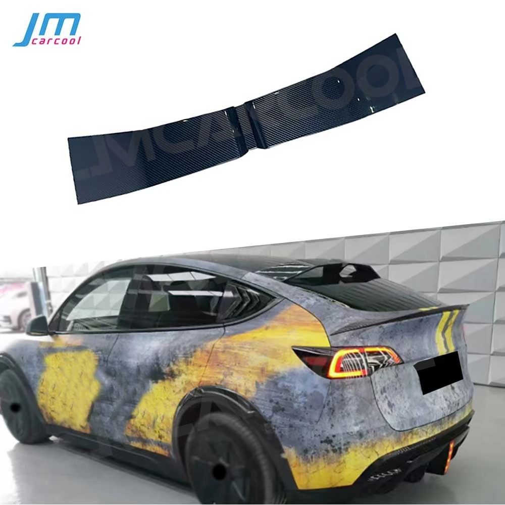 

Carbon Fiber Rear Roof Spoiler Boot Spoiler Trim for Tesla Model Y 2020-2023 Rear Trunk Wing Decoration Body Kit FRP Accessories