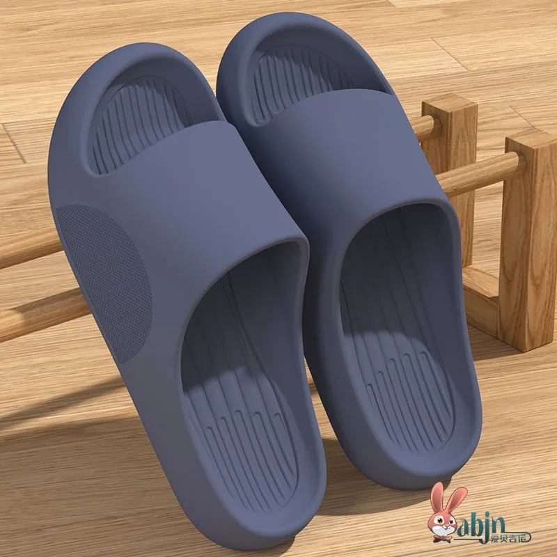 

Waterproof Non-Slip Slippers Men's Summer Indoor Home Use Bathing Outdoor Wearable Couples Large Size Women's Home Slippers