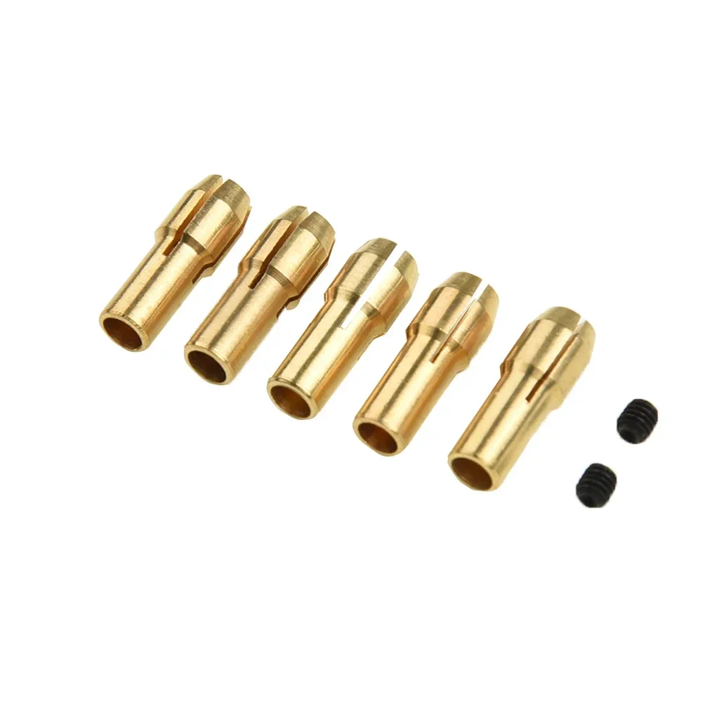 Imagem -05 - Mini Conjunto de Mandril Broca Latão Dremel Pinça Fixação Braçadeira para Eixo do Motor Elétrico Micro Broca Ferramenta Mandril Adaptador Peças mm