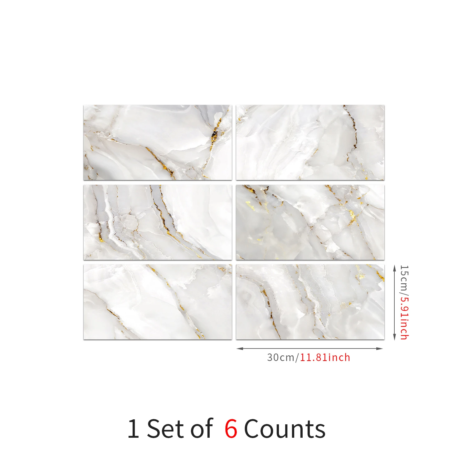 Glossy Gold Vein Marble Self Adhesive Wall Panels Waterproof Peel Stick PVC Wall Sheets Home Hotel Renovation Wall Decor