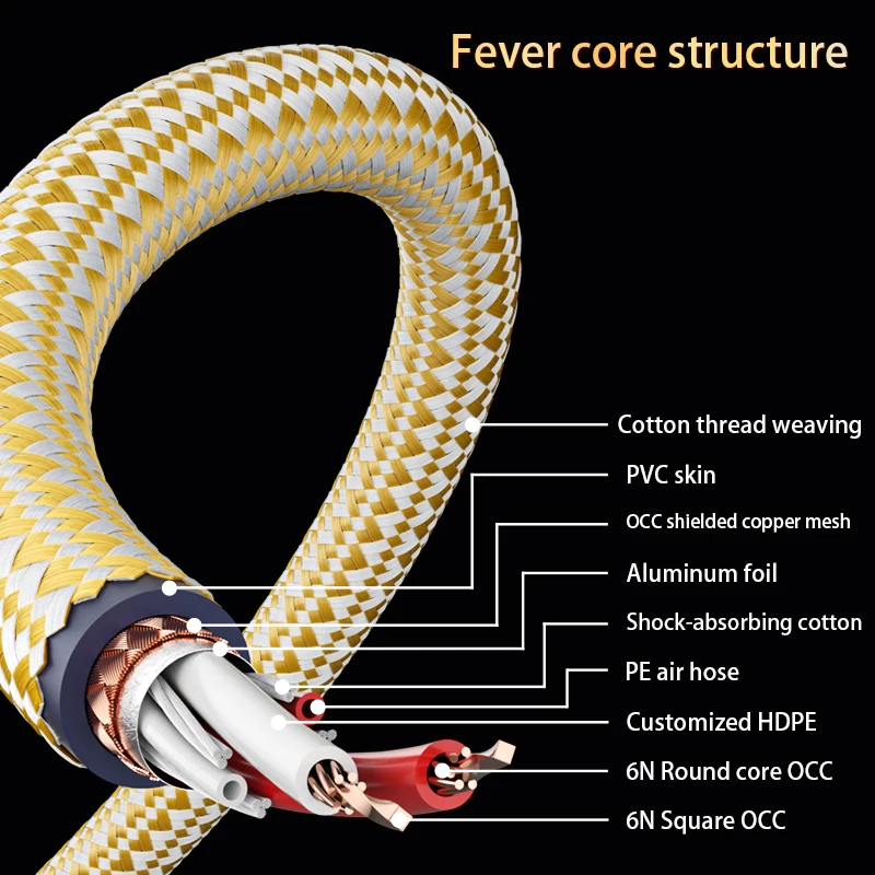 HiFi MPS M-12mk2 6N OCC + OC مربع 3Pin مطلية بالذهب التوصيل XLR موصل CD DAC مكبر للصوت التوازن كابل الصوت
