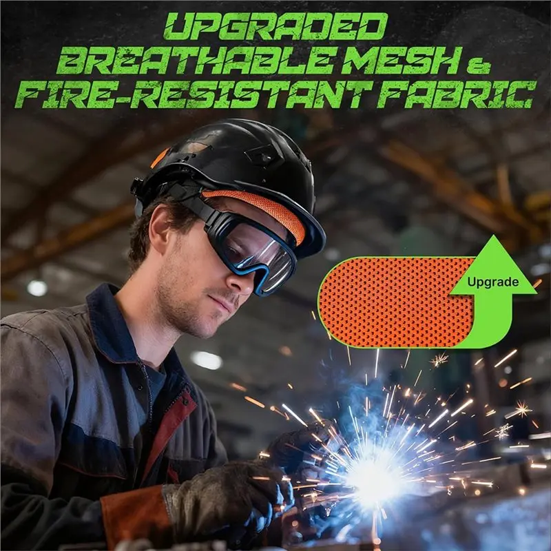 A02M-Hard Hat Sweatband Set 3Set 3 Washable Sweat Bands With Helmet Padding For Construction For Welding