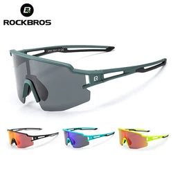 ROCKBROS occhiali da bici UV400 occhiali da ciclismo pesca escursionismo occhiali da sole all'aperto occhiali da ciclismo polarizzati occhiali da bicicletta da strada MTB