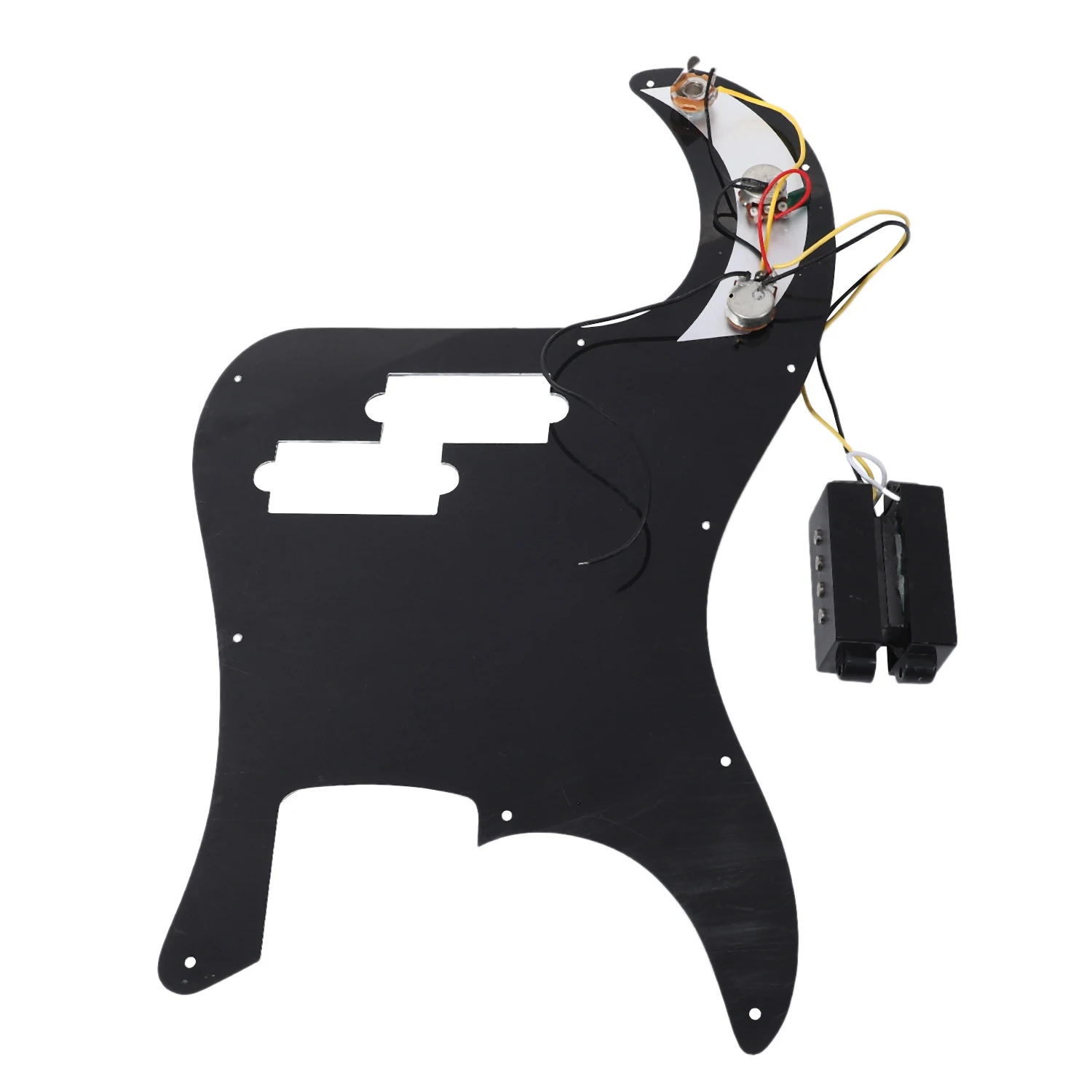 Pickguard Prewired PB Bass Guitar with Pots Knob Project Body Assembly Kit for Precision Bass PB Replacement