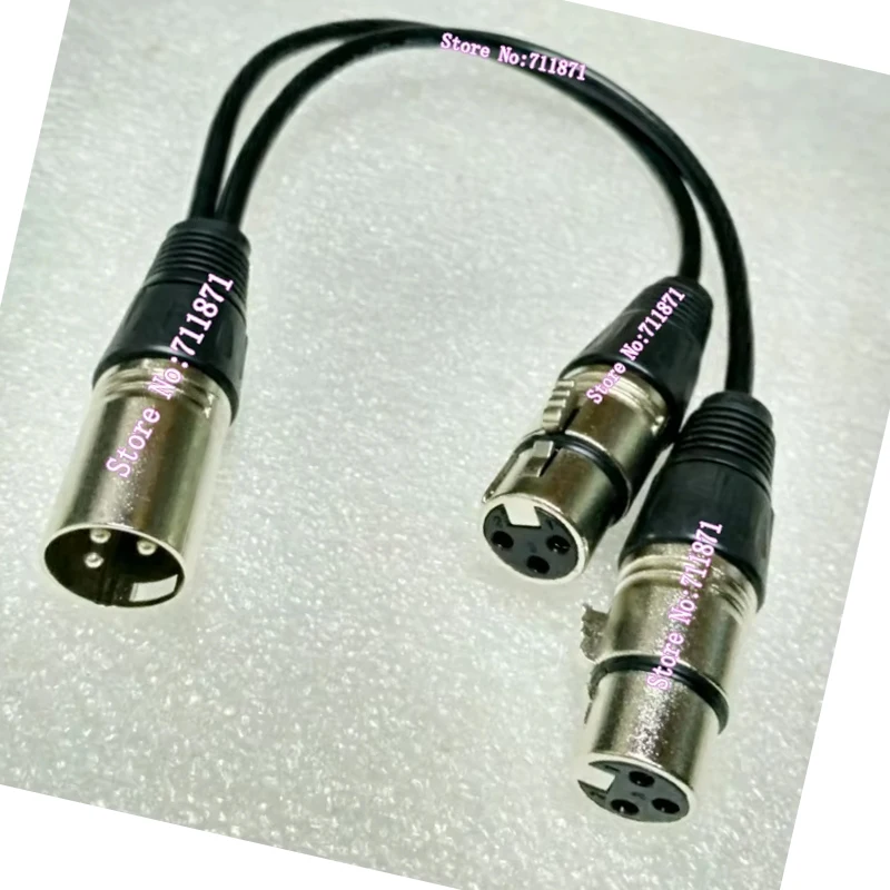 One Male Double Female XLR Adapter Cable Cord 2 Two Female to Male XLR Adaptor Line Wire CANNON M 2 two Double Female Audio Line